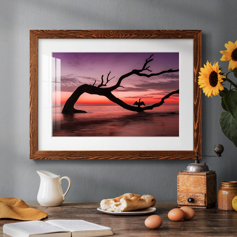 Étude de photographie Sunset Beach, H 18 po x l 26 po x P 1,5 po, Érable