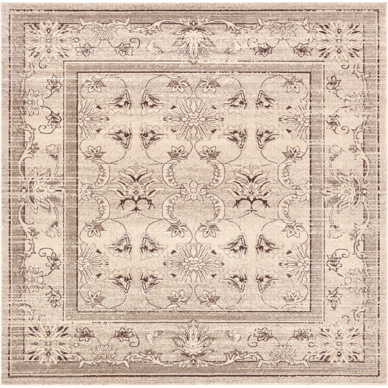 Marconi Floral Indoor Rug, Square 7'10"