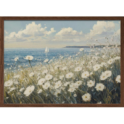 «Wild Flowers Field», art mural texturé encadré