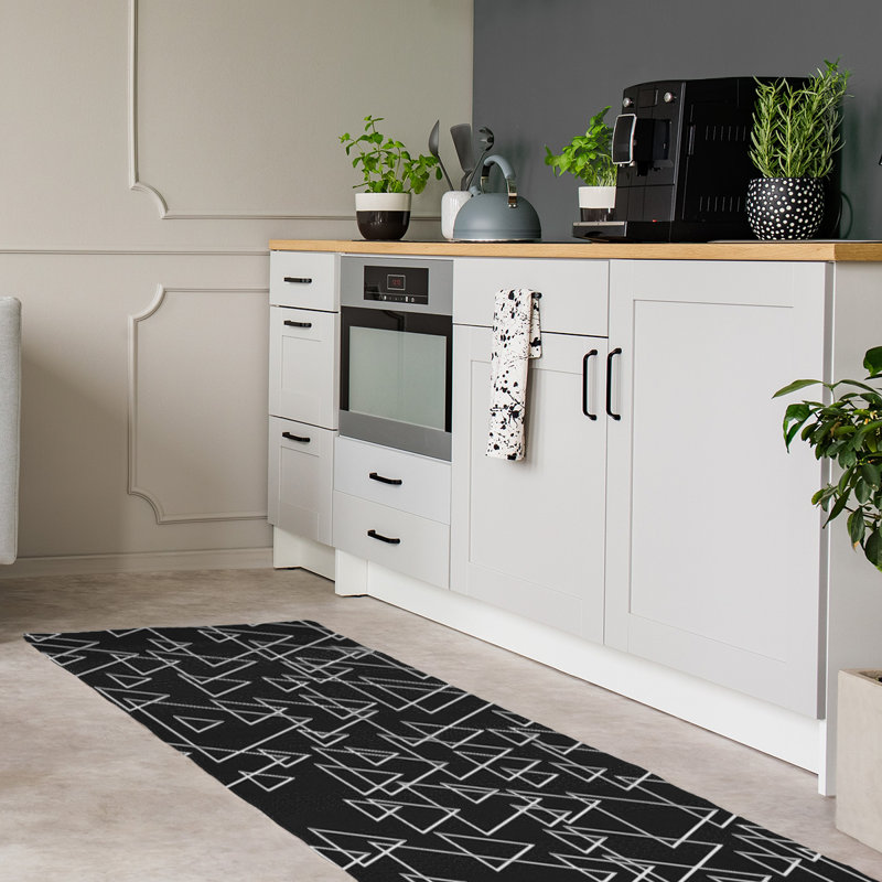 Chenille Geometric Indoor Rug, Runner 2'6" x 8'