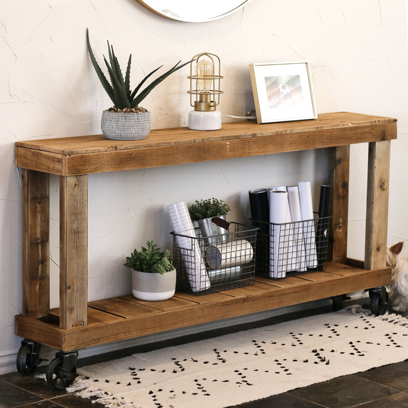Acadian Solid Wood Console Table, 30" H x 60" W x 10" D