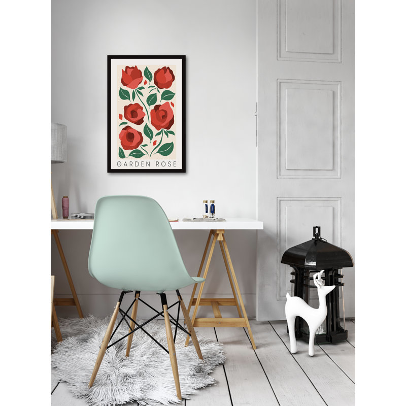 Garden Rose by Marmont Hill - Single Picture Frame Painting, 30cm H x 20cm W