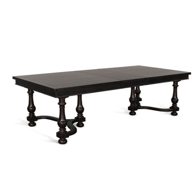 Murphey Extendable Mahogany Solid Wood Base Dining Table