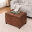 Repose-pieds 24 po en similicuir avec rangement-469151845