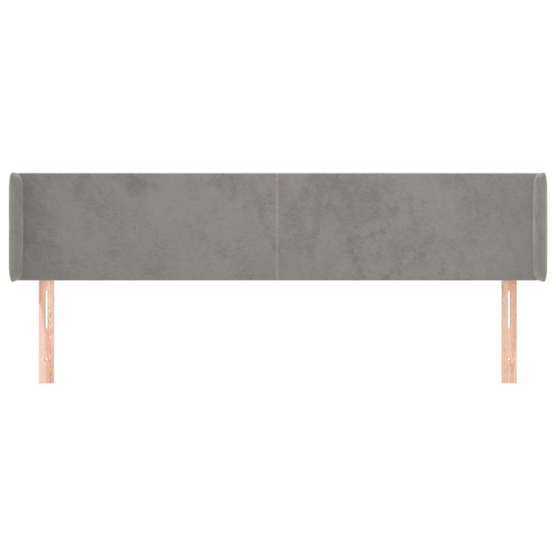 Gorvel Headboard, 88cm H x 183cm W x 16cm D, Light Grey