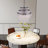51 ''H 6 Light Dimmable Black Round Crystal Curtain Chandelier