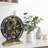 Desk wooden Clock Round 10 inches with Real Moving Gears (Transformable into a Wall Clock - detachable base) Canada Collection-1049897947