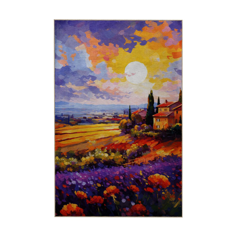 Tapis pastel lavable à la machine, Sous-tapis rectangulaire 3 pi 11 po x 5 pi 11 po i