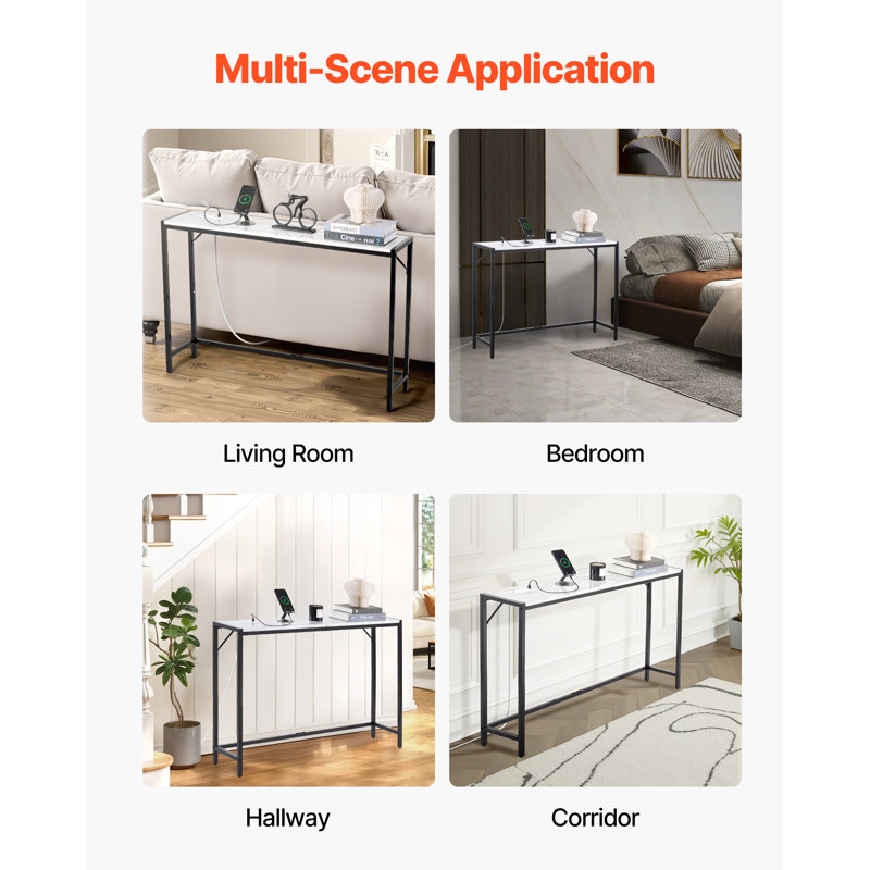 Console Table Modern Narrow Long Console Table