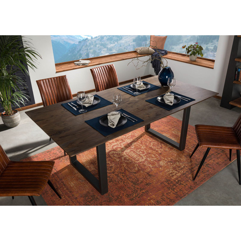 Dining Table, Grey, H76 x L200 x W100cm, Anthracite