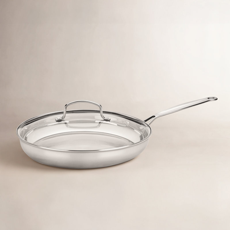 Poêle 2 pièces Cuisinart Chef's Classic en acier inoxydable (18/10) avec couvercle