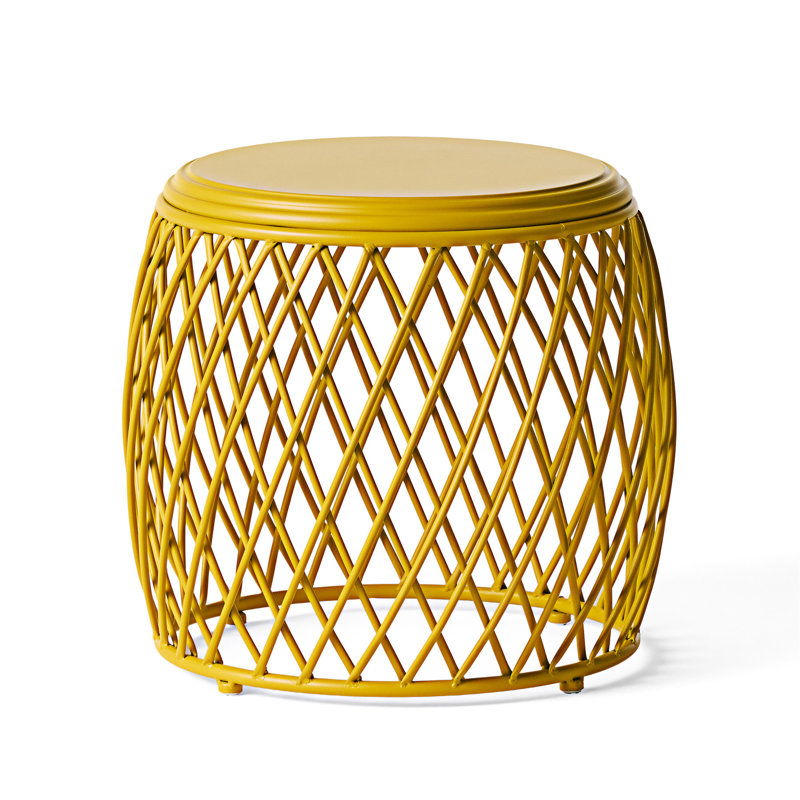 Outdoor Side Table, Yellow