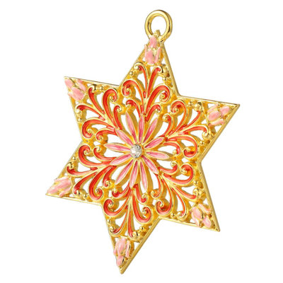 4.25'' Crystal Holiday Shaped Ornament