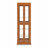 70" Tall Lighted Oak Curio Display Cabinet With 6-Tier Glass Shelves-346036773