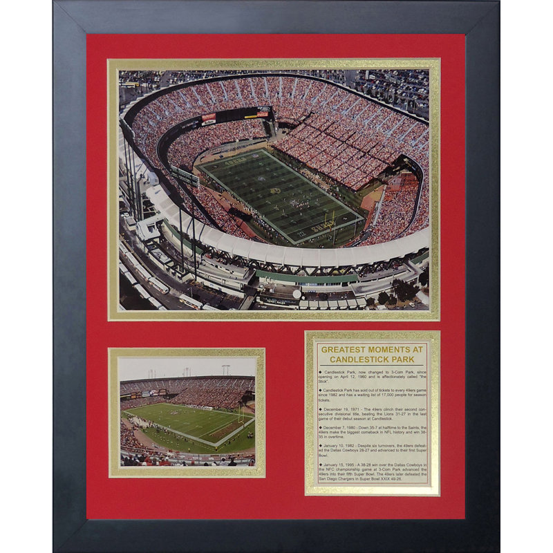 San Francisco 49ers Candlestick Park Framed Memorabili