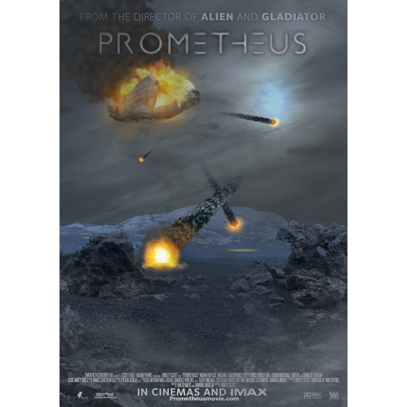 Prométhée, H 24 po x l 17 po