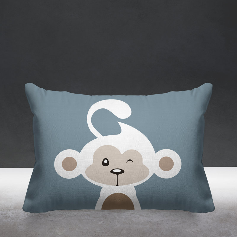 Coussin intérieur Ollie, gris, 14 po x 20 po, Rectangle