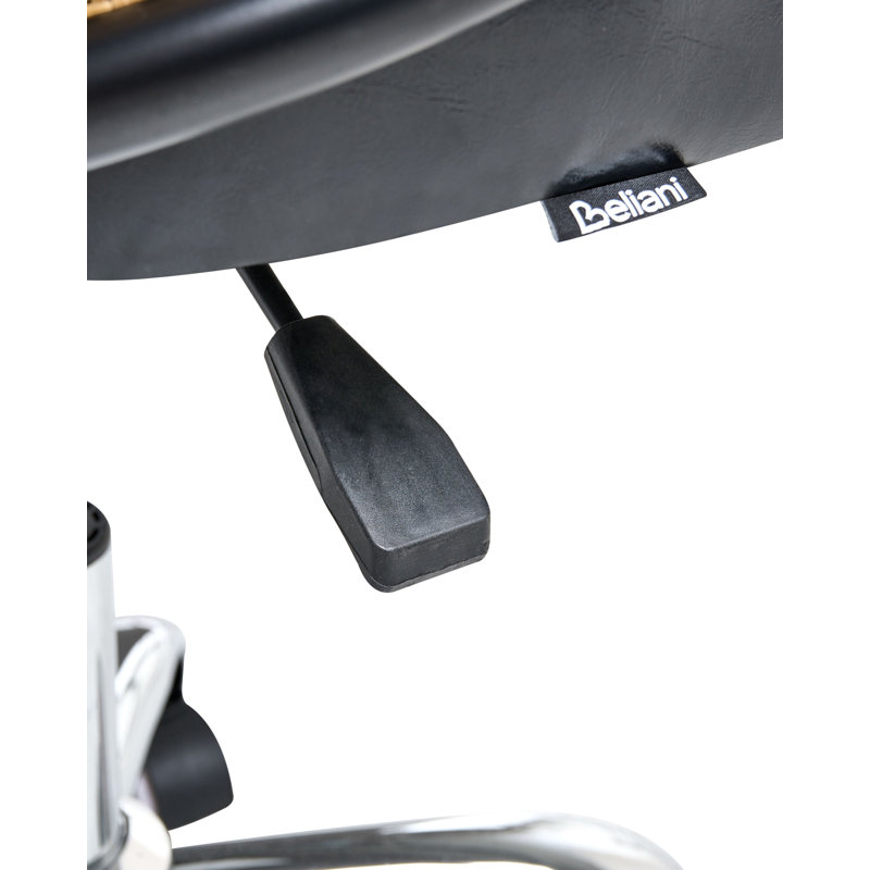 Desk Chair REDDING Faux Leather, Black