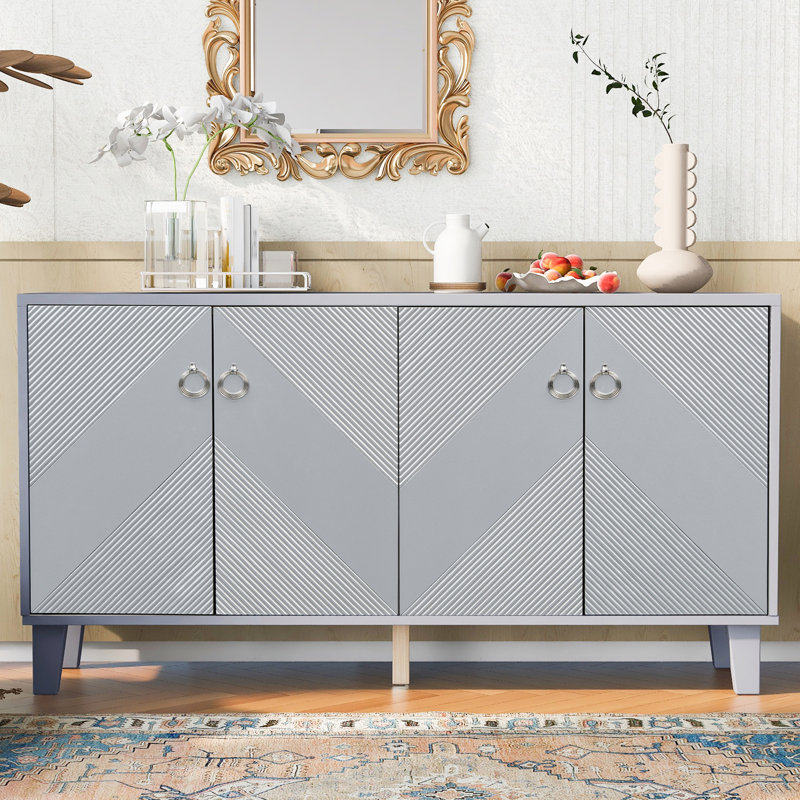 Buffet décoratif Meriann, Argent