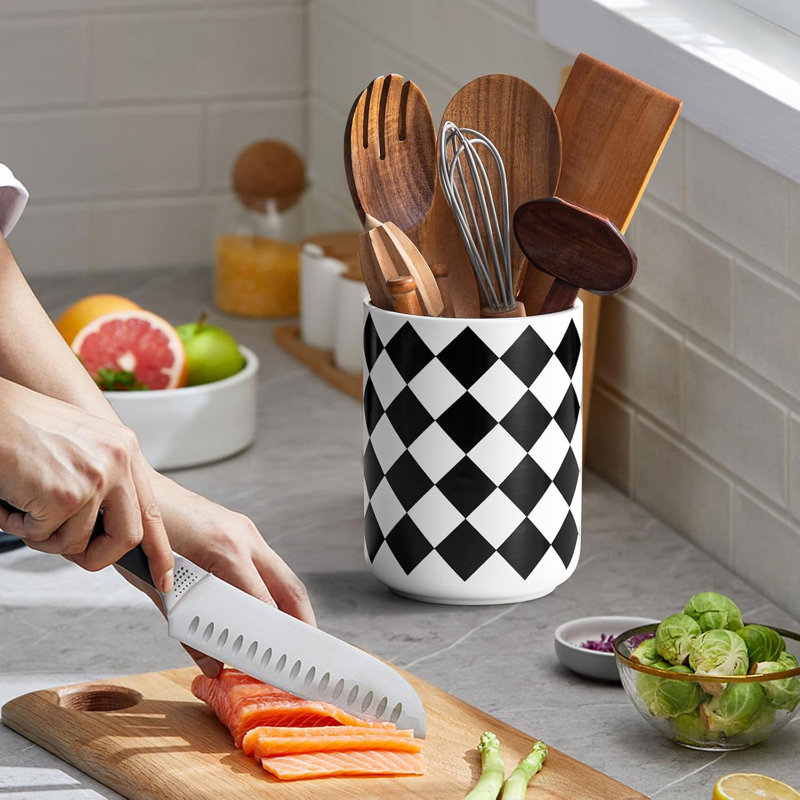 6.4" Ceramic Kitchen Utensil Holder