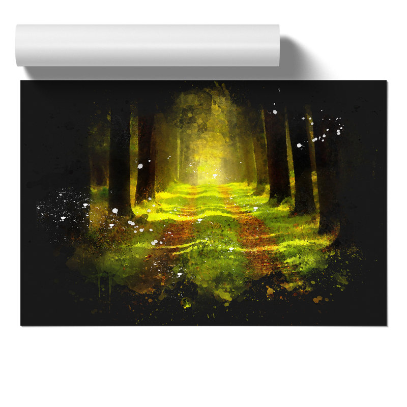 Green Forest Vol.7 Paint Splash - Unframed Graphic Art, 30cm H x 42cm W x 0.1cm D