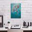  «Diving Tiger» par Heather Gauthier, art mural sur toile, 12 po x 18 po