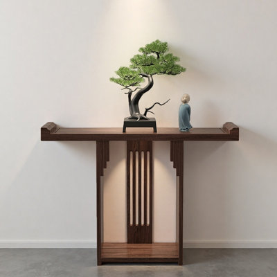 New Chinese Style Solid Wood Entryway Table