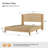 Boatwright 48.5'' H Rattan Farmhouse Wooden Wingback Bed with Solid Wood Frame-1642812554-1647544118