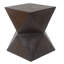 Table de bout ronde en bois de manguier-1256898311