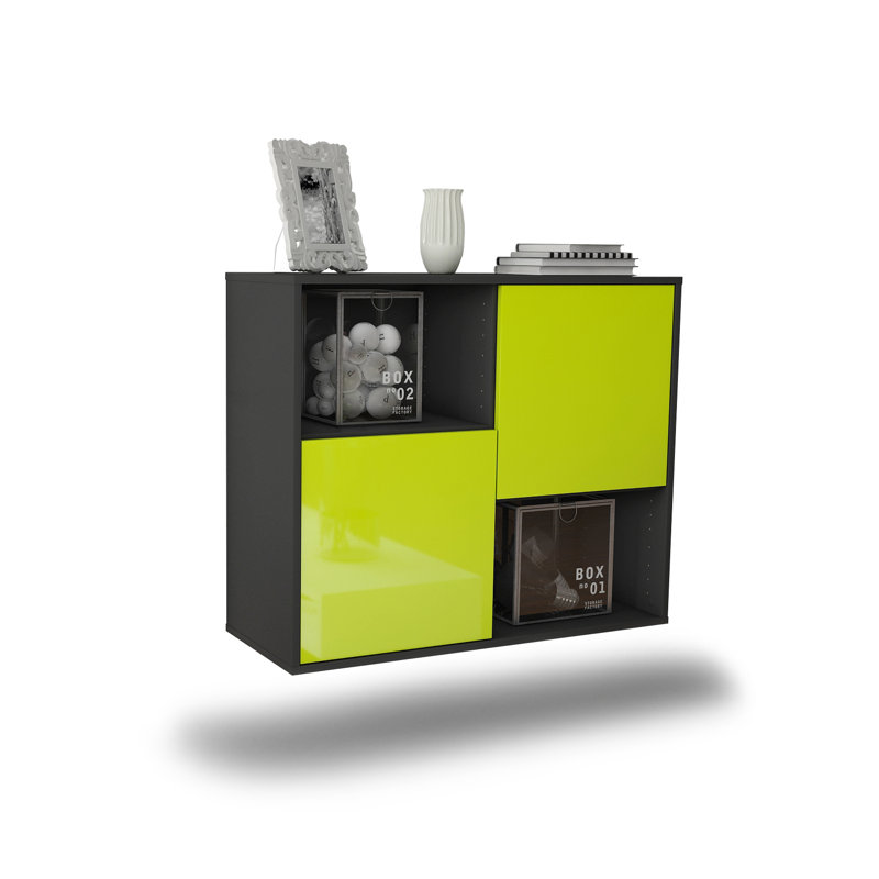 Rosenblatt 92cm Sideboard, High Gloss Green