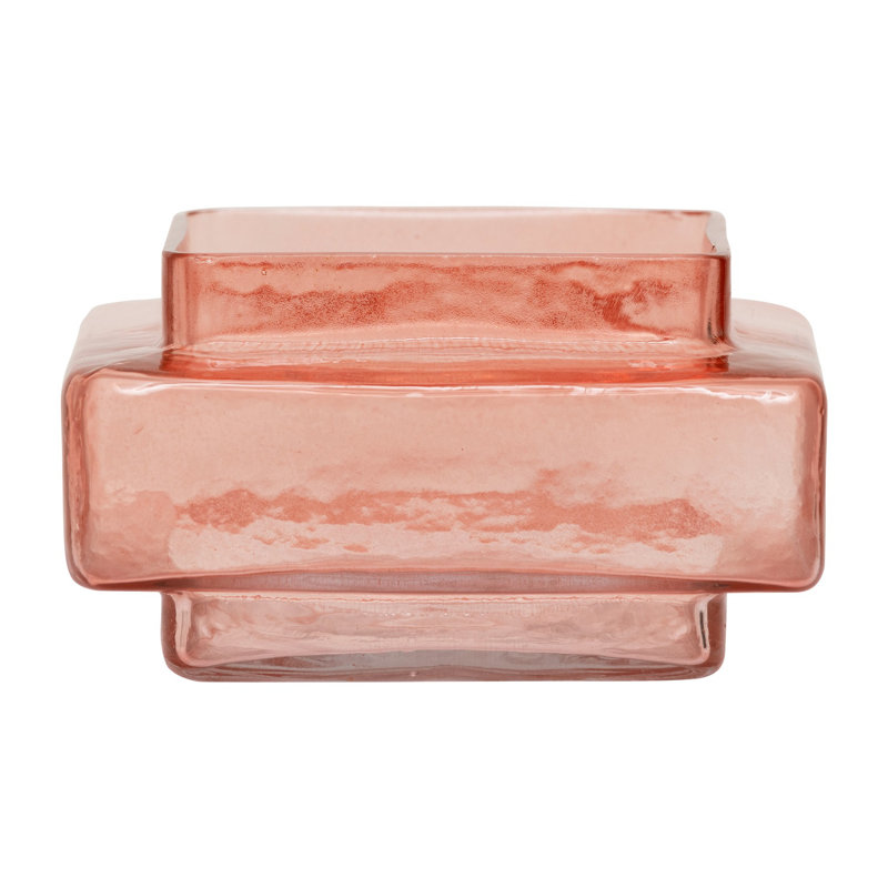 Photophore en verre 2,535 po, Rose