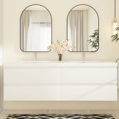 Ensemble de meuble-lavabo double 71 po Emit