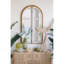 Vase en verre D6.5x12.5 ", vert