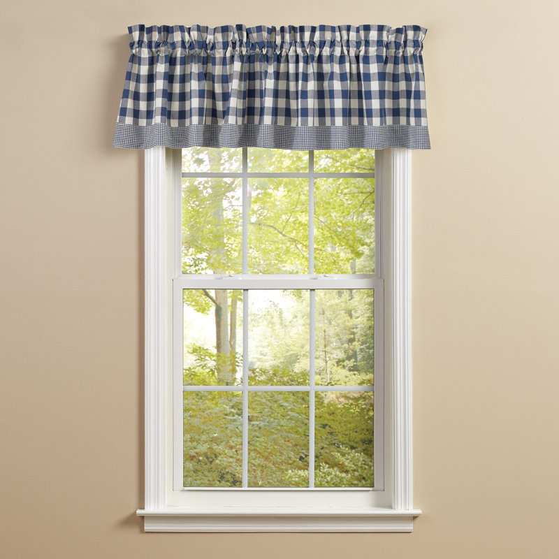  Cantonnière bleue 72 x 14, Bleu