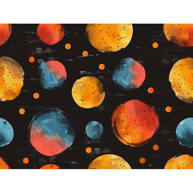 Tapisserie en tissu microfibre Celestial Spheres, H 50 po x l 60 po