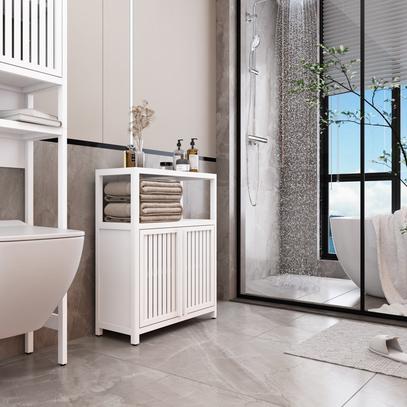 Armoire de salle de bain Nikoll, Blanc