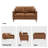 55.9' Upholstered Loveseat Sofa-616326241