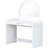 White 39" Bedroom Makeup Vanity Table. Touch Screen Lighted Mirror And Drawer. Curved Design For Elegance. Adequate Storage Space. User-. Simple Installation Procedure