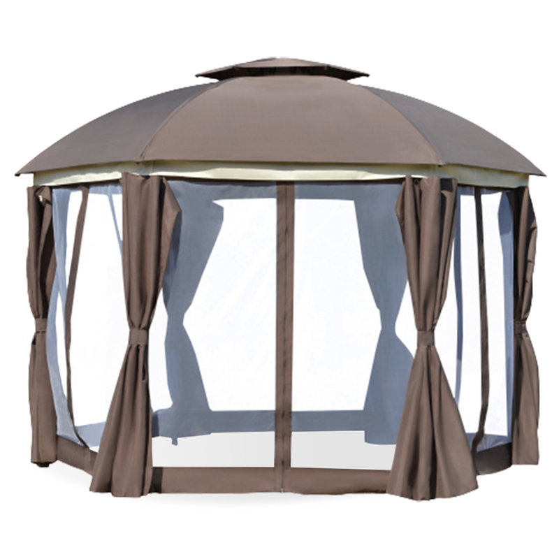 12” x 12” Round outdoor steel patio canopy