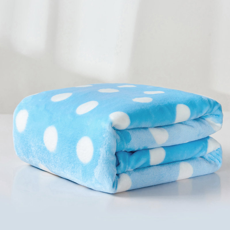 Couverture en molleton FL2020-KQ01-11 Dots, Grand, Bleu