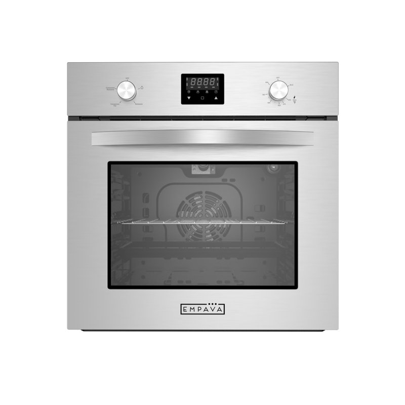 24 In. Liquid Propane Gas Single Wall Oven 2.3 Cu. Ft. Capacity Kitchen Compact Convection Oven In Stainless Steel