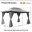 Pavillon de jardin en acier de 10 pi x 13 pi sur laque Isle Isle-103591279
