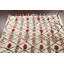Tapis ivoire noué à la main de conception unique 5 pi 6 po x 11 pi 7 po
