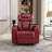 270 Degree Swivel PU Leather Power Recliner Individual Seat Home Theater Recliner With Tray Table-1483950877