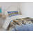 Ambesonne New York Bedspread Set  Manhattan Buildings  Multicolor-105575549
