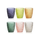 Special Set 6 Tumbler Assorted Glass Colors Cl.27