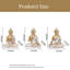 Statue de Bouddha pour la décoration intérieure, petites statues de Bouddha dorées pour le décor zen