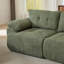 Grand canapé moderne 115 po 3 places avec revêtement en chenille et dossier incurvé en corne pour le salon, la chambre à coucher et le bureau-133426673-133426675
