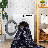 MAVAL Black Washable Rug 5X8 Area Rug (Black+Gray, 5' X 8')-2092015657
