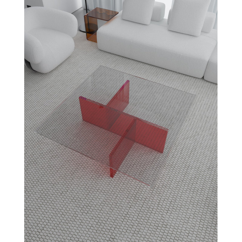 Glass Top Single Coffee Table